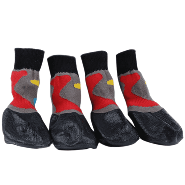 Black Water Proofing Dog Boots Pet Shoes Dogs Snow Booties