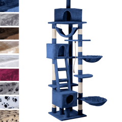 Leopet® KBD010 2beige Cat Tree Scratching Post Kitten Climbing Excercise Activity Centre Sisal Height ca. 230cm