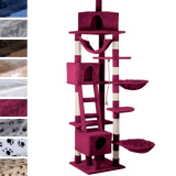 Leopet® KBD010 2beige Cat Tree Scratching Post Kitten Climbing Excercise Activity Centre Sisal Height ca. 230cm