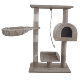 Leopet® KBM001 2grau Cat Tree Scratching Post Kitten Climbing Excercise Activity Centre Sisal