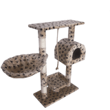Leopet® KBM001 2grau Cat Tree Scratching Post Kitten Climbing Excercise Activity Centre Sisal