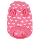 Silvercell Pets Puppy Dogs Clothes Jacket Little Heart Knit Sweater Coat Pink XL
