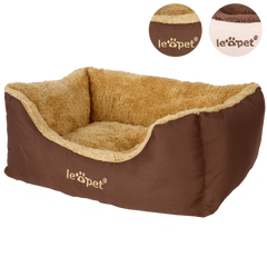 Leopet® HTBT03 Dog Bed DIFFERENT SIZES and COLOURS (Brown, S)