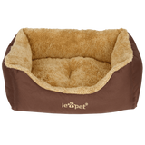 Leopet® HTBT03 Dog Bed DIFFERENT SIZES and COLOURS (Brown, S)